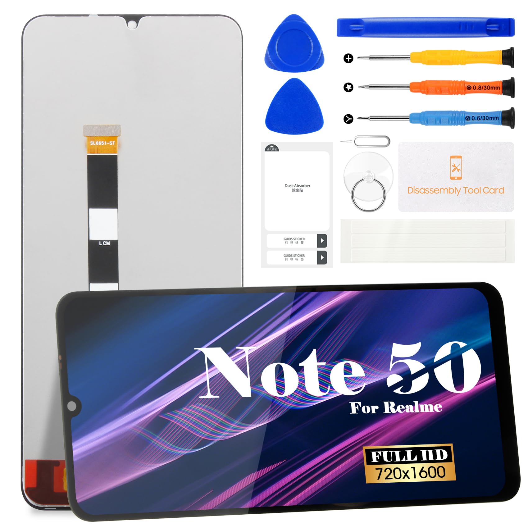 Amazon.com: for Realme Note 50 LCD Display for Realme Note 50